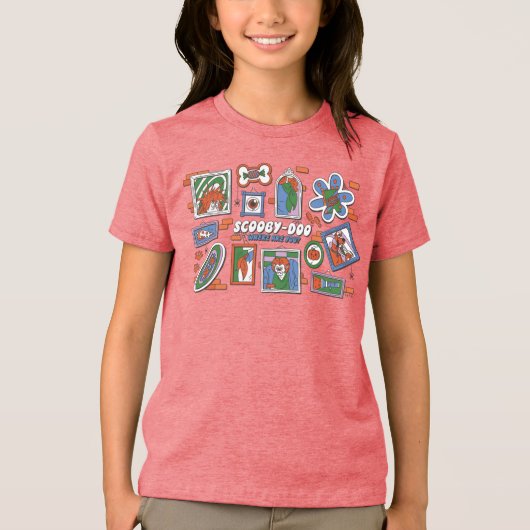 T-shirt En Tri-matière Scooby-Doo Wall of Halloween Picture Frames (Recto)