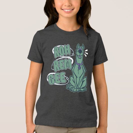 T-shirt En Tri-matière Scooby rétro "OMG" (Recto)