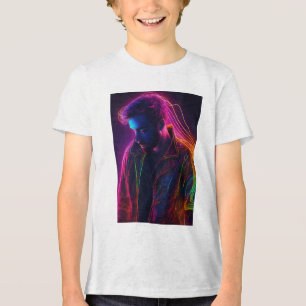 T-shirt En Tri-matière Sculpteur de lumière DJ : L'art du son et de la lu