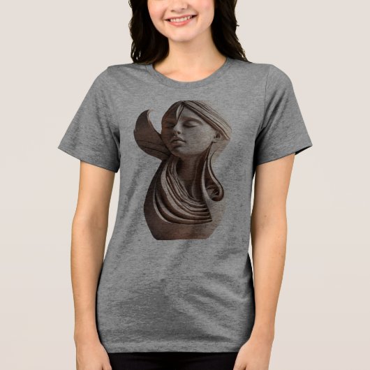 T-shirt En Tri-matière "Sculpture géométrique 3D - Design T-shirt" (Recto)