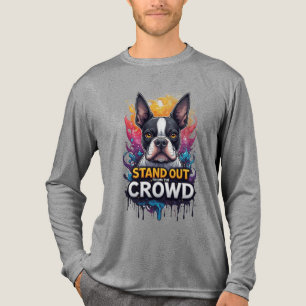 T-shirt En Tri-matière Se démarquer de la foule : Boston Terrier coloré