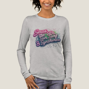 T-shirt En Tri-matière Seas the 80s - Neon Pastel Synthwave Brushstroke