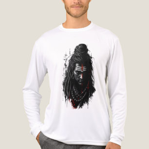 T-shirt En Tri-matière Seigneur Shiva Mahakal Grunge Foncé Art Splash Pui