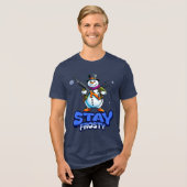 T-shirt En Tri-matière Séjournez Frosty Snowman 2e Amendement Noël (Recto plein)