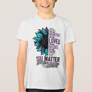 T-shirt En Tri-matière Sensibilisation à la prévention du suicide Vous êt