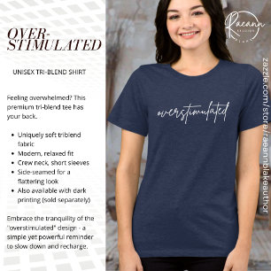 T-shirt En Tri-matière Sensibilisation à la santé mentale Surstimulation