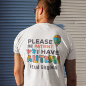 T-shirt En Tri-matière Sensibilisation sur l'autisme personnalisée S'il v