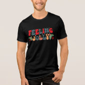 T-shirt En Tri-matière Sentez Jolly Retro Super Noël (Recto)