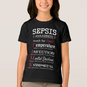 T-shirt En Tri-matière Sepsis Awareness Watch pour le guide TIME