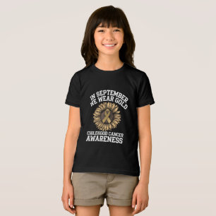 T-shirt En Tri-matière Septembre Nous Portons Or Sensibilisation au Cance