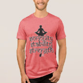 T-shirt En Tri-matière Sérénité Stabilité Force (Recto)