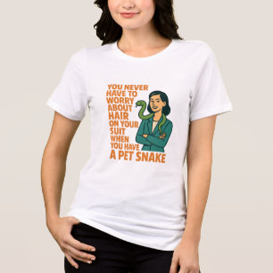 T-shirt En Tri-matière serpent de compagnie pas de poils sur le costume h