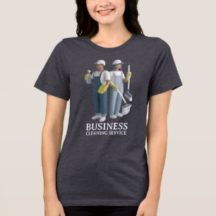 T-shirt En Tri-matière Service de nettoyage de maison moderne femme de mé