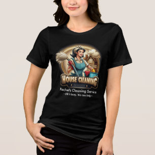 T-shirt En Tri-matière Service de nettoyage de maison moderne ménage
