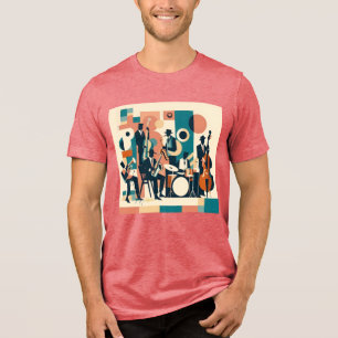 T-shirt En Tri-matière Sextet de l'ère du Jazz du milieu du siècle