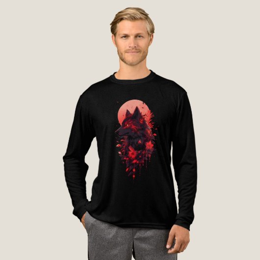 T-shirt En Tri-matière Shadow Wolf epic Design (Recto complet)