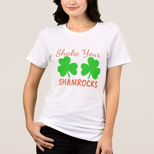 T-shirt En Tri-matière Shake Your Shamrocks - Fun St. Patrick's Day (Recto)