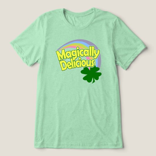 T-shirt En Tri-matière Shamrock arc-en-ciel rétro (Design Recto)