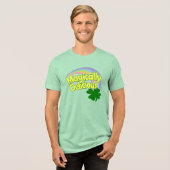T-shirt En Tri-matière Shamrock arc-en-ciel rétro (Recto plein)