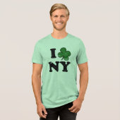 T-shirt En Tri-matière Shamrock NY, Funny St. Patricks Day T-shirt (Recto plein)