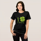 T-shirt En Tri-matière Shamrock vert 4 feuilles (Recto plein)