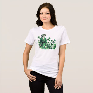 T-shirt En Tri-matière Shamrock vintage St. Patrick's Day Femme