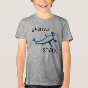 T-shirt En Tri-matière Shark Shark Blue Boys