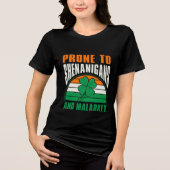 T-shirt En Tri-matière Shenanigans And Malarkey Funny St Patrick's Day (Recto)