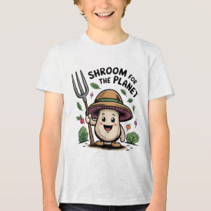 T-shirt En Tri-matière Shroom For The Planet Funny Mushroom Farmer