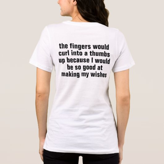 T-shirt En Tri-matière si j'avais la patte singe (Verso)