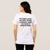 T-shirt En Tri-matière si j'avais la patte singe (Verso intégral)