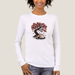 T-shirt En Tri-matière Siamese Chat Cerry Blossom Serentité