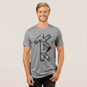 T-SHIRT EN TRI-MATIÈRE SIGR (Recto plein)
