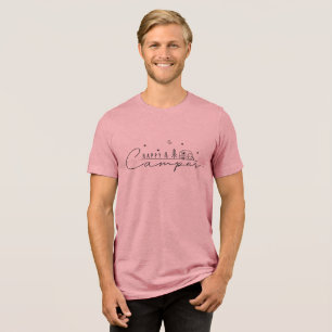 T-shirt En Tri-matière Silhouette de campeur heureux