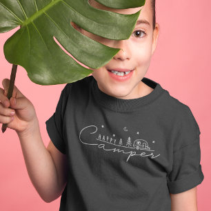 T-shirt En Tri-matière Silhouette de campeur heureux