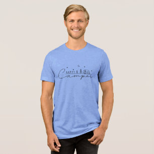 T-shirt En Tri-matière Silhouette de campeur heureux