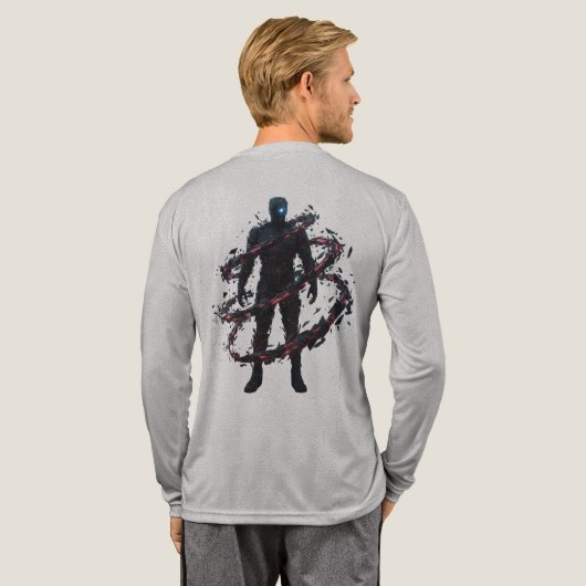 T-shirt En Tri-matière Silhouette évoluée du chasseur d'ombre (Verso complet)