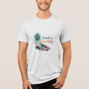 T-shirt En Tri-matière Simple est beau - Bella+Canvas Tri-Mend