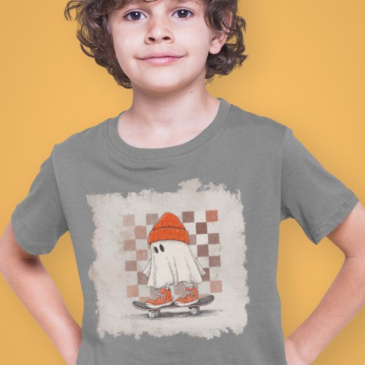 T-shirt En Tri-matière Skateboard Ghost Retro Grunge