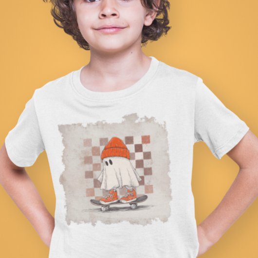 T-shirt En Tri-matière Skateboard Ghost Retro Grunge