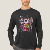 T-shirt En Tri-matière **Skeleton Santa Party – Funny 3D Christmas Skelet (Recto)