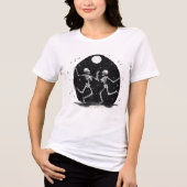 T-shirt En Tri-matière Skeletons dansants Halloween (Recto)