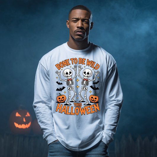 T-shirt En Tri-matière Skeletons dansants Halloween sauvage
