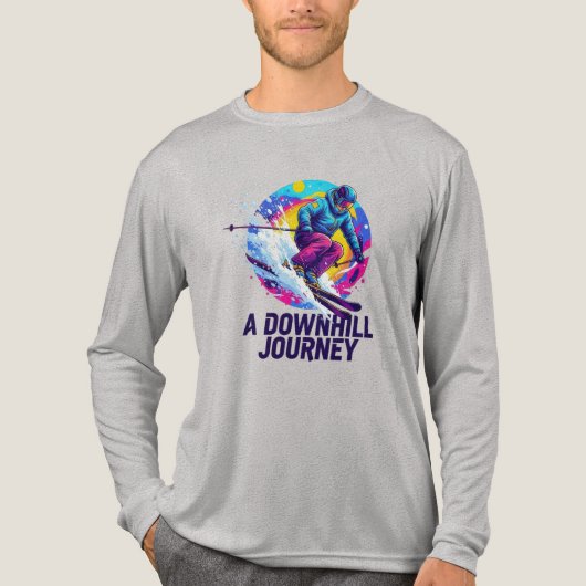 T-shirt En Tri-matière Ski De Descente (Recto)