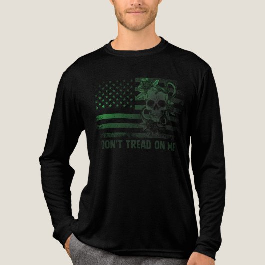 T-shirt En Tri-matière Skull & Snake USA Flag Men's T-Shirt (Recto)