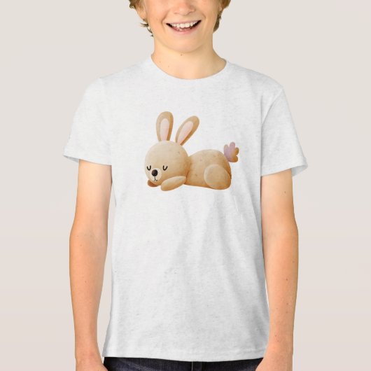 T-shirt En Tri-matière Sleeping Bunny Illustration (Recto)