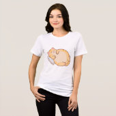 T-shirt En Tri-matière Sleepy Cat Aesthetic (Recto plein)