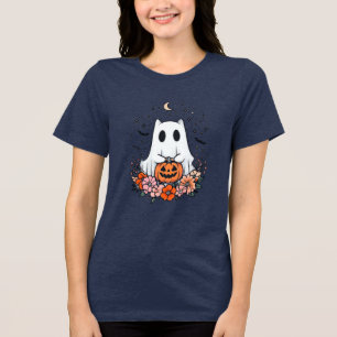 T-SHIRT EN TRI-MATIÈRE SLIM ROYAL BLEU DES FEMMES