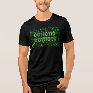 T-shirt En Tri-matière SlipperyJoe's 69 code binaire dynamique ordinateur