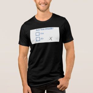 T-shirt En Tri-matière SlipperyJoe's êtes-vous ivre humouristique légèrem